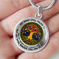 AG0608084 My Mind Still Talks To You Red Cardinals Gold Celtic Knot Tree Of Life Luxury Necklace with Back Engraving