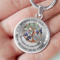 My Mind Still Talks To You Purple Butterflies Tree Of Life Craft SP1909045 Luxury Necklace with Back Engraving