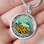 AG2508068 My Mind Still Talks To You Hummingbirds Flower Luxury Necklace with Back Engraving