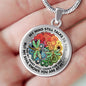 AG2408058 My Mind Still Talks To You Dragonflies Four Seasons Flower Luxury Necklace with Back Engraving