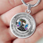 My Mind Still Talks To You Turquoise Butterflies Chakra Tree Of Life SP1909017 Luxury Necklace with Back Engraving