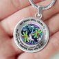 JL2207001 My Mind Golden Dragonflies And Metal Tree Of Life With Galaxy Luxury Necklace with Back Engraving