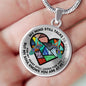SP0109049 My Mind Still Talks To You Hummingbirds Broken Heart Luxury Necklace with Back Engraving