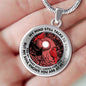 AG2208052 My Mind Still Talks To You Red Cradinals Tree Of Life Meditation Luxury Necklace with Back Engraving