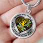 TQ0403 My Mind Still Talks To You Dragonfly Heart Tree Of Life Luxury Necklace with Back Engraving