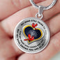 JL1407019 My Mind Still Talks To You Red Cardinals Tree Of Life And Heart Luxury Necklace with Back Engraving