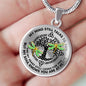 AG0608102 My Mind Still Talks To You Golden Dragonflies Black Celtic Knot Tree Of Life Luxury Necklace with Back Engraving