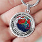 AG2008038 My Mind Still Talks To You Red Cardinals Cardinals Tree Of Life Luxury Necklace with Back Engraving