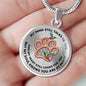 JL1507009 My Mind Still Talks To You Green Hummingbirds Rose Gold One Paw Luxury Necklace with Back Engraving