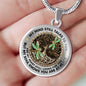 AG1508026 My Mind Still Talks To You Dragonflies Tree Of Life Luxury Necklace with Back Engraving