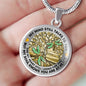 AG1308054 My Mind Still Talks To You Dragonflies Tree Of Life Luxury Necklace with Back Engraving