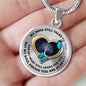 JL1407022 My Mind Still Talks To You Turquoise Butterflies Tree Of Life And Heart Luxury Necklace with Back Engraving