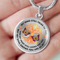 My Mind Still Talks To You Butterfly Pink Tree Of Life PT0013 Luxury Necklace with Back Engraving