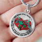 SP0109054 My Mind Still Talks To You Hummingbirds Broken Heart And Rose Luxury Necklace with Back Engraving