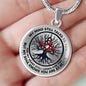 AG0608079 My Mind Still Talks To You Red Cardinals Black Celtic Knot Tree Of Life And Galaxy Luxury Necklace with Back Engraving
