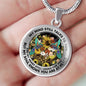 AG2908095 My Mind Still Talks To You Hummingbirds Flower Luxury Necklace with Back Engraving