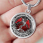 AG2208060 My Mind Still Talks To You Red Cardinals Silver Tree Of Life Luxury Necklace with Back Engraving