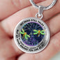 AG0608099 My Mind Still Talks To You Golden Dragonflies Metal Tree Of Life Luxury Necklace with Back Engraving