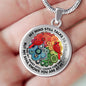 AG2408055 My Mind Still Talks To You Red Cardinals Four Seasons Flower Luxury Necklace with Back Engraving