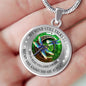 My Mind Still Talks To You Blue Dragonflies Celtic Tree Of Life And Moon SP1909049 Luxury Necklace with Back Engraving