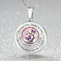 POLVSH0002 Purple Butterfly Pink Tree Of Life Chakra My Mind Talks To You Luxury Necklace with Back Engraving