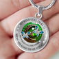 My Mind Still Talks To You Turquoise Butterflies Celtic Tree Of Life And Moon SP1909039 Luxury Necklace with Back Engraving
