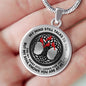 AG0608092 My Mind Still Talks To You Red Cardinals Black Celtic Knot Tree Of Life Luxury Necklace with Back Engraving