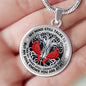 AG2008042 My Mind Still Talks To You Red Cardinals Silver Tree Of Life Luxury Necklace with Back Engraving