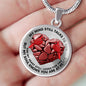 SP0109038 Mind Still Talks To You Red Cardinals Broken Heart Of Rocks Luxury Necklace with Back Engraving