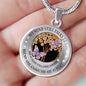 My Mind Still Talks To You Purple Butterflies Wood Tree Of Life SP1909022 Luxury Necklace with Back Engraving