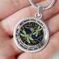 AG2008050 My Mind Still Talks To You Dragonflies Tree Of Life Luxury Necklace with Back Engraving