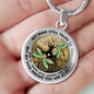 AG2108048 My Mind Still Talks To You Dragonflies Tree Of Life Luxury Necklace with Back Engraving