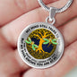 AG0608106 My Mind Still Talks To You Golden Dragonflies Gold Celtic Knot Tree Of Life Luxury Necklace with Back Engraving