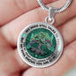 AG1308061 My Mind Still Talks To You Hummingbirds Tree Of Life Luxury Necklace with Back Engraving
