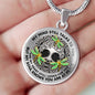 AG0408089 My Mind Still Talks To You Golden Dragonflies Silver Celtic Knot Tree Of Life Luxury Necklace with Back Engraving
