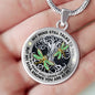 AG2008046 My Mind Still Talks To You Dragonflies Silver Tree Of Life Luxury Necklace with Back Engraving