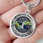 AG0608104 My Mind Still Talks To You Golden Dragonflies Silver Celtic Knot Tree Of Life Luxury Necklace with Back Engraving