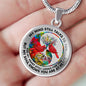 AG2108035 My Mind Still Talks To You Red Cardinals Yin Yang Tree Of Life Luxury Necklace with Back Engraving