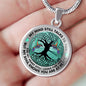 AG1308057 My Mind Still Talks To You Hummingbirds Tree Of Life Luxury Necklace with Back Engraving