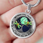 AG0608124 My Mind Still Talks To You Golden Dragonflies Silver Moon Tree Of Life And Galaxy Luxury Necklace with Back Engraving