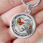 B0708033 My Mind Still Talks To You Orange Butterflies Silver Rose And Heart Shape Luxury Necklace with Back Engraving