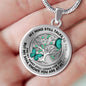 JL2307028 My Mind Turquoise Butterflies New Family Tree Of Life Luxury Necklace with Back Engraving