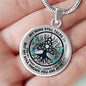 AG0608127 My Mind Still Talks To You Hummingbirds Black Celtic Knot Tree Of Life And Galaxy Luxury Necklace with Back Engraving