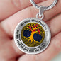 AG0608087 My Mind Still Talks To You Red Cardinals Gold Celtic Knot Tree Of Life Luxury Necklace with Back Engraving