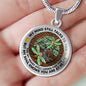AG1308047 My Mind Still Talks To You Dragonflies Tree Of Life Luxury Necklace with Back Engraving