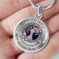 My Mind Still Talks To You Purple Butterflies Celtic Tree Of Life SP1909028 Luxury Necklace with Back Engraving