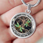 AG2008048 My Mind Still Talks To You Dragonflies Tree Of Life Luxury Necklace with Back Engraving
