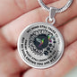 JL1707002 My Mind Green Hummingbirds Sunflower And Paws Luxury Necklace with Back Engraving