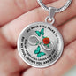 JL2107009 My Mind Still Talks To You Turquoise Butterflies Rose Infinity Silver Luxury Necklace with Back Engraving