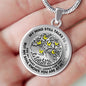 B0706039 My Mind Still Talks To You Six Yellow Butterflies And Metal Tree Of Life Luxury Necklace with Back Engraving